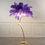 Thumbnail: FLOOR LAMP ''OSTRICH'' BLUE/GOLD 170 CM