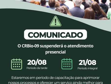 📢 COMUNICADO - Alteração no atendimento presencial