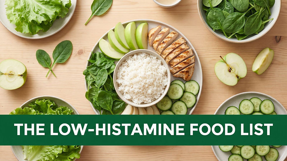 Low Histamine Diet: Complete Food List & Printable Guide