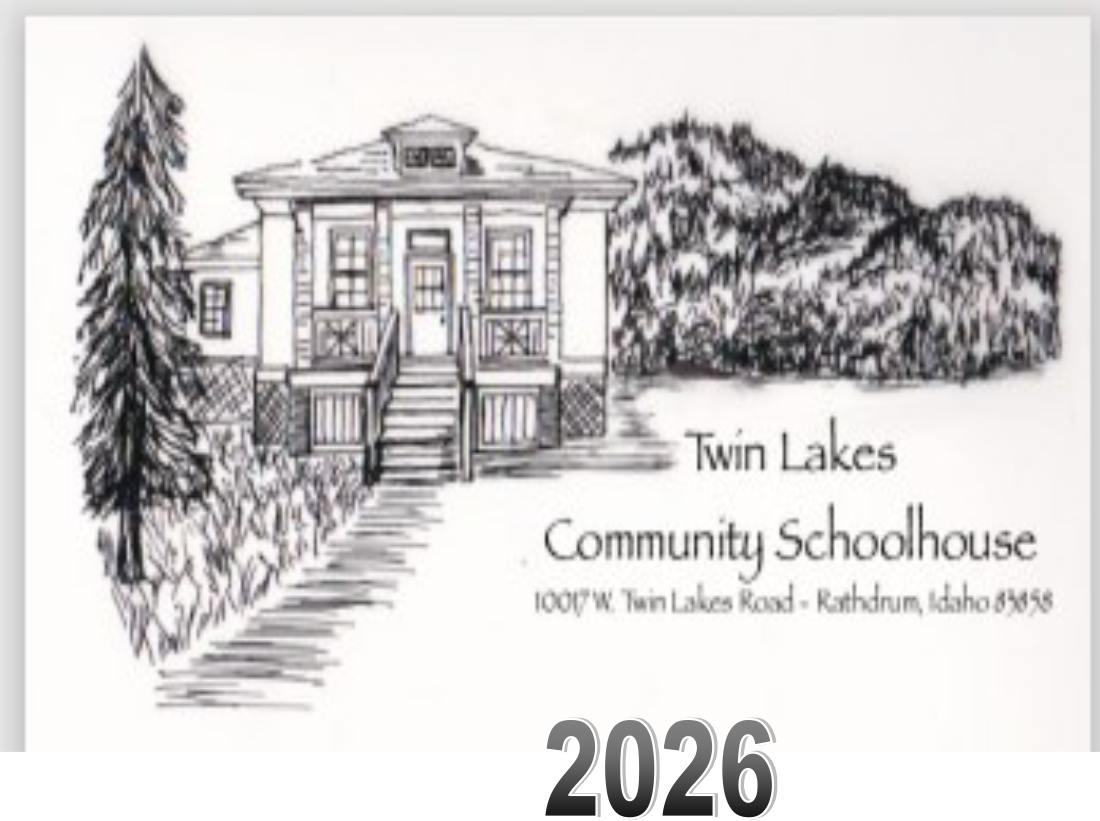 2026 Twin Lakes Schoolhouse Calendar