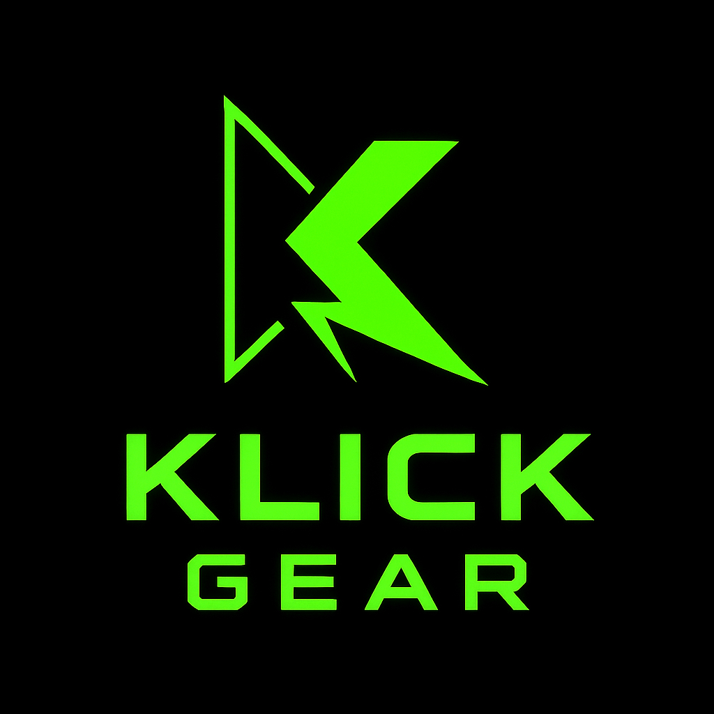 Logo Klick Gear, marca de periféricos premium pero accesibles 