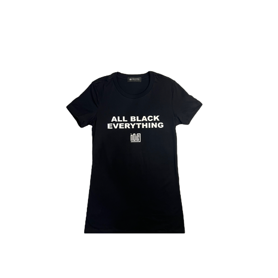 Indigo Vibration All Black Everything Logo Tee