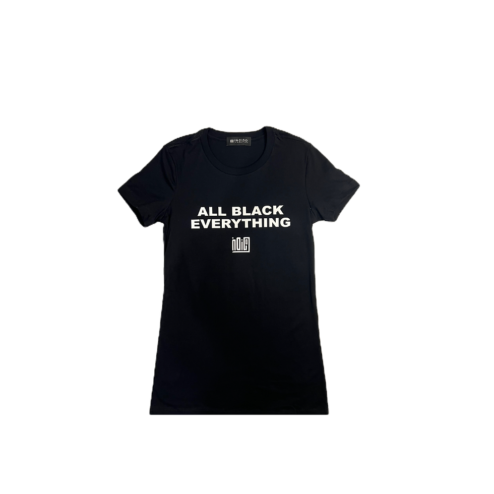 Thumbnail: Indigo Vibration All Black Everything Logo Tee