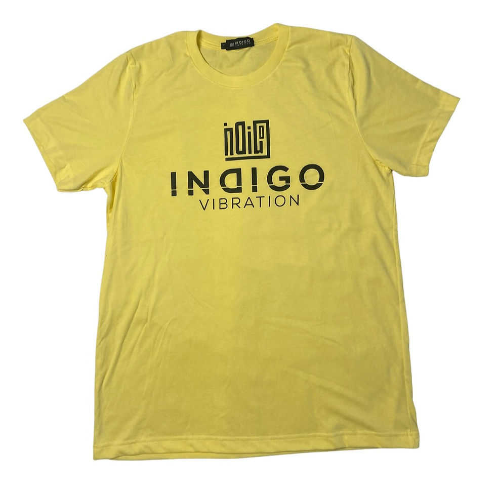 Thumbnail: Indigo Vibration Stacked Logo Tee