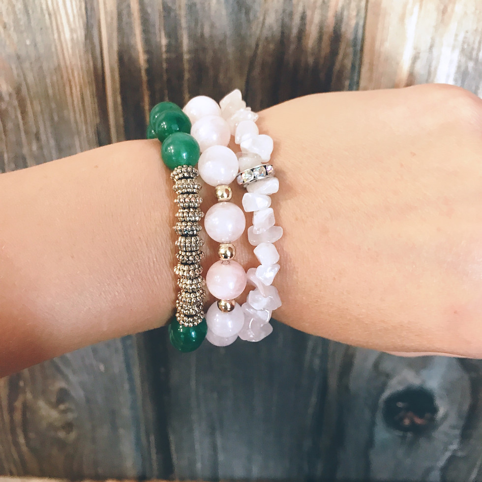 Thumbnail: Keep It Simple Collection - Rose Quartz & Gold