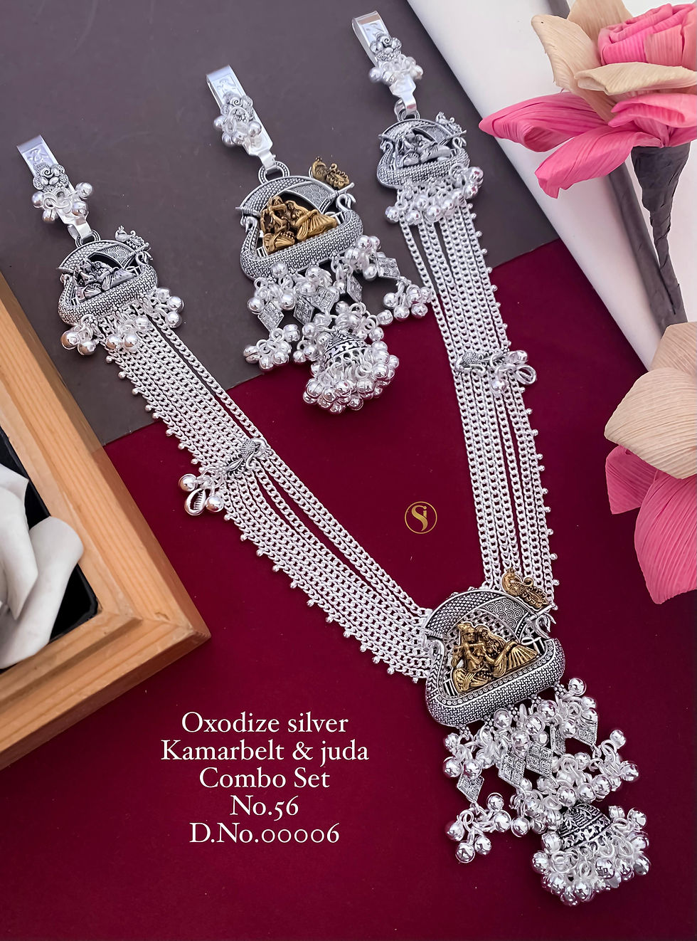 Oxidise Necklace Set with Earrings – Party Wear Design 2