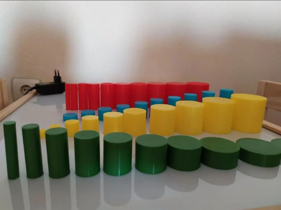 Miniatura: Cilindros Montessori encajables