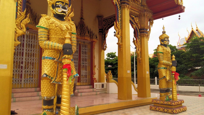 日本軍の指揮所があった寺：ワット チャイモンコン