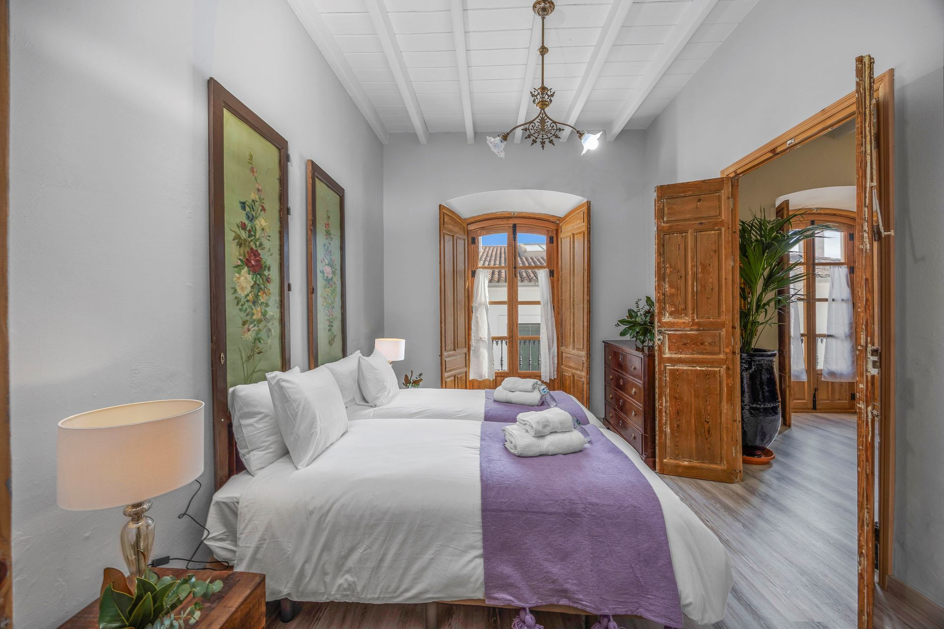 View of a bedroom at The Yellow House