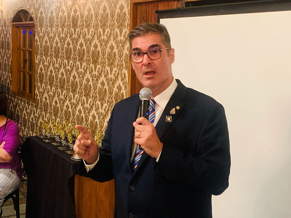 O governador do Distrito 4420 do Rotary, Dr. Marcelo Marsaioli - Foto: Marcelo Ferreira /Portal Mauá Hoje