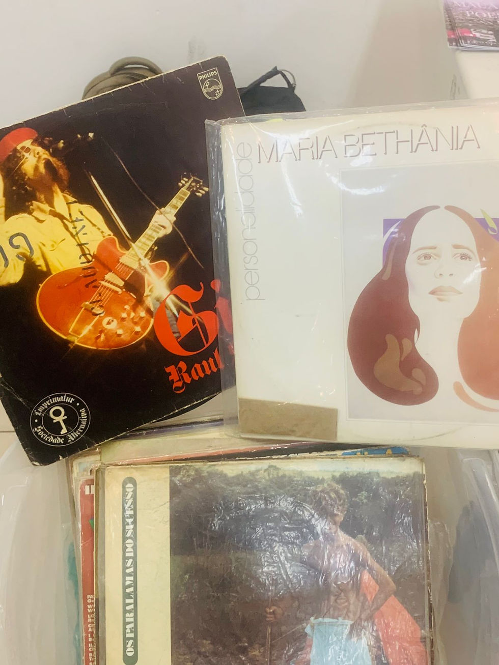 Os discos de vinil e seu charme, sensibilidade que se vê no Sarau Educa. Foto: Reprodução