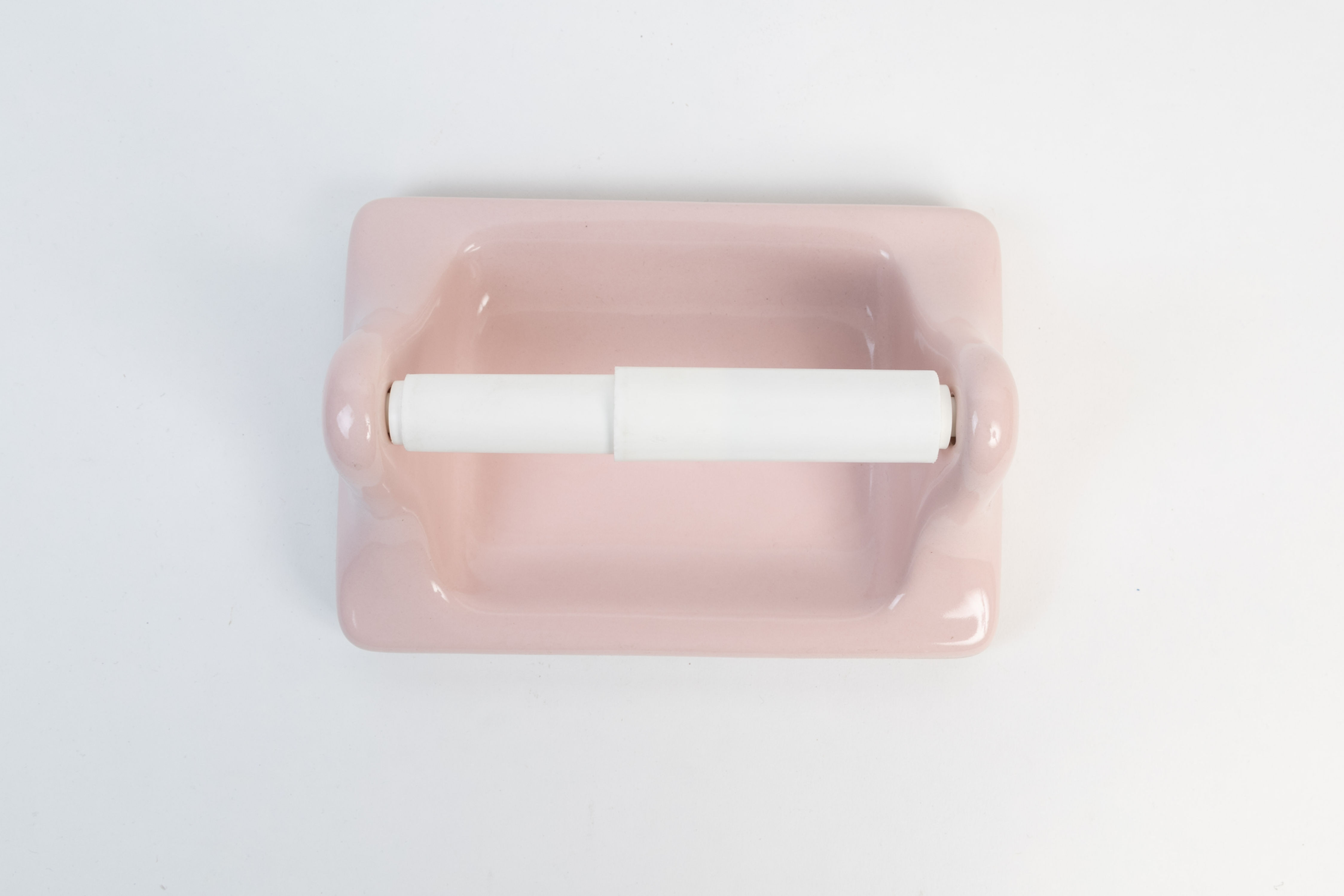 Ceramic Toilet paper holder wall mount vintage bathroom fixture