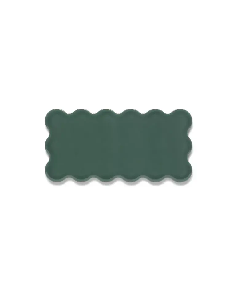 Thumbnail: Ashton Meadows by Studio McGee 3" x 6" Scallop Field Tile Ann Sacks Evergreen