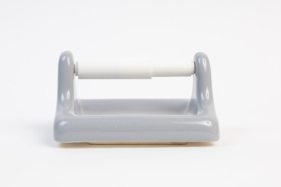 Ceramic Toilet paper holder wall mount vintage bathroom fixture