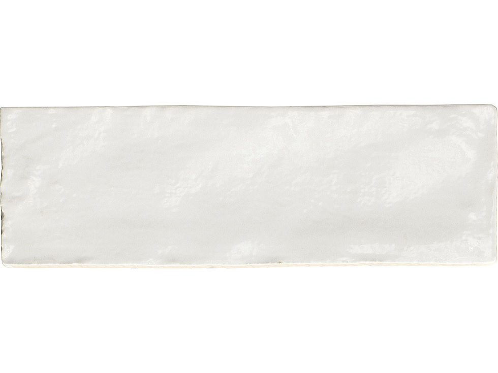 Thumbnail: Zellige Ceramic 4 x 4 Tiles - Color White Glossy