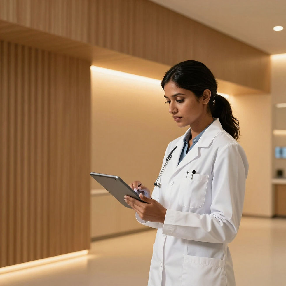 A modern medical office setting showing efficient operations and professional healthcare management STAFF in Louisville