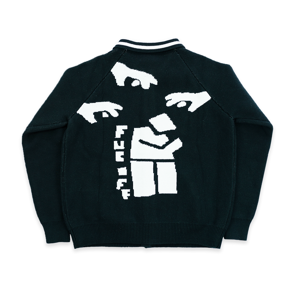 Thumbnail: FUC-OFF knitted jacket