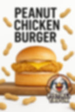 peanut chicken burger