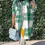 Thumbnail: Fashionably on time autumn plaid trench cover 
