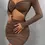 Thumbnail: Sweet like chocolate off the shoulders dress