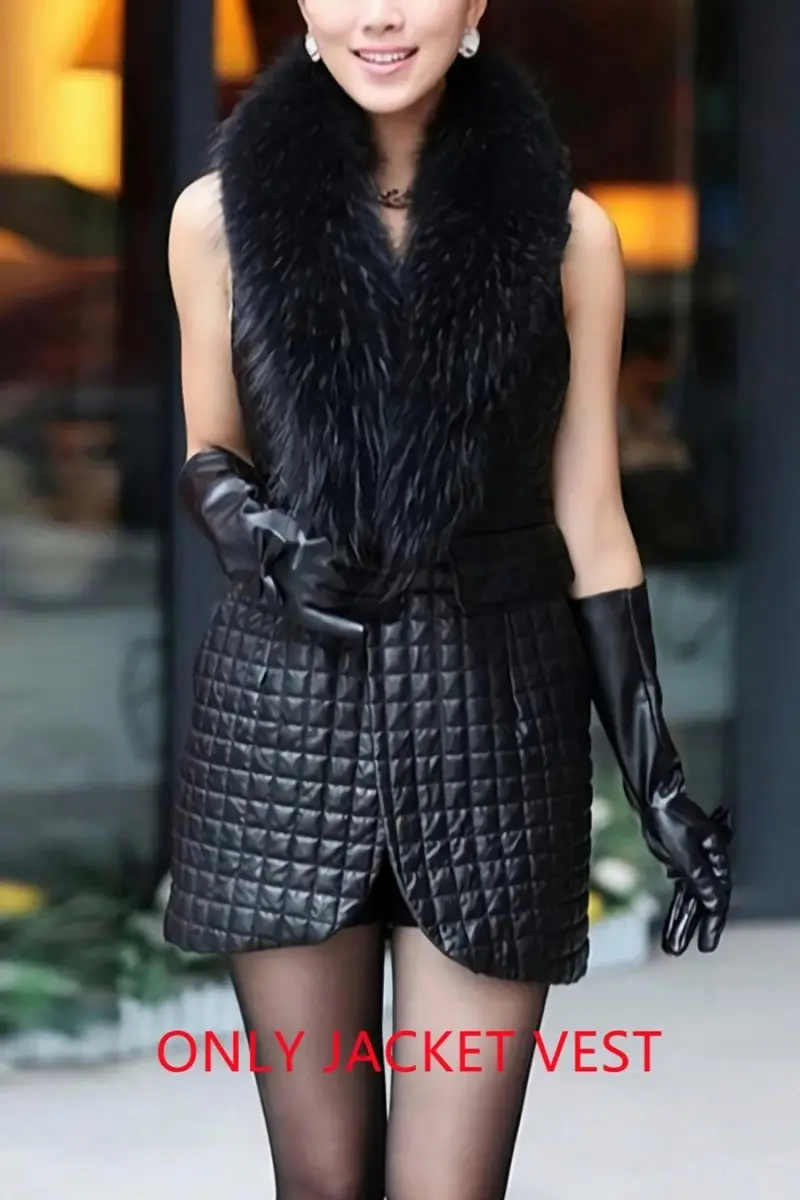 Feeling spoiled exclusive leather  fur vest 