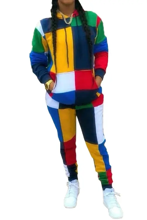 Rubric cube drip autumn draw string jogger set 