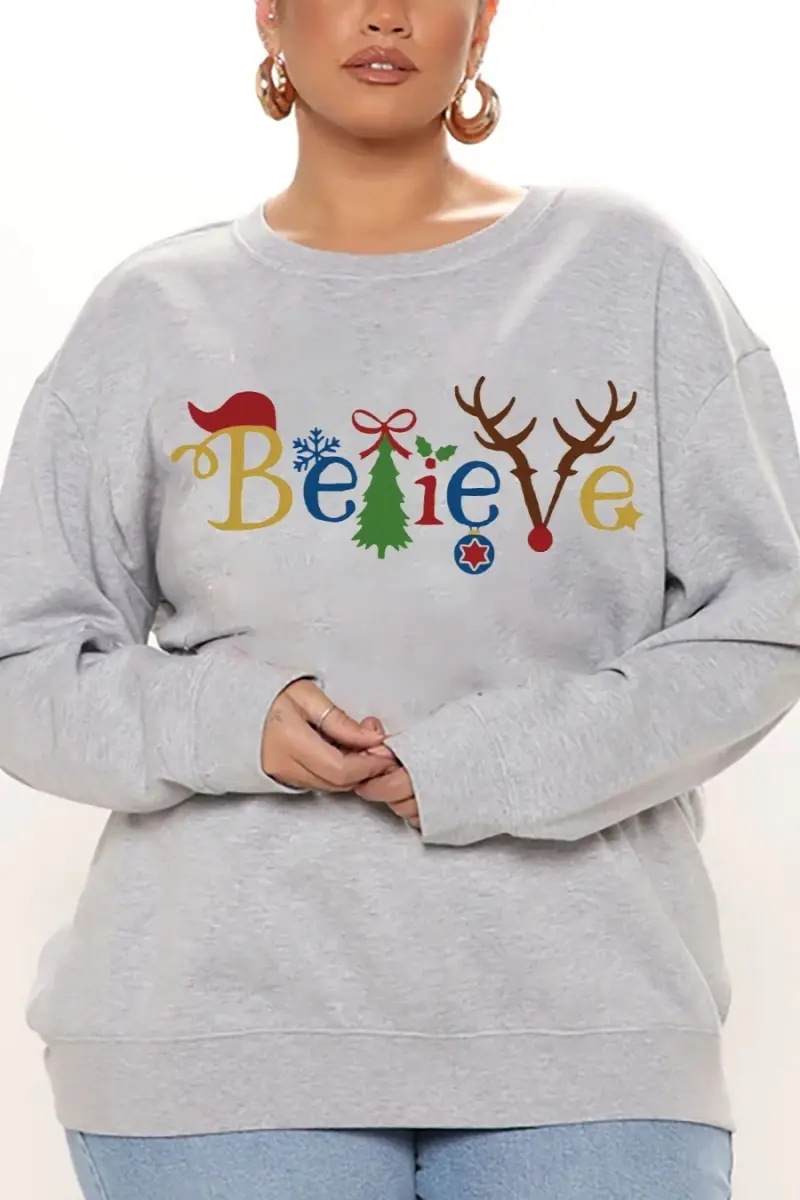 Believe in  me autumn sweat shirt 