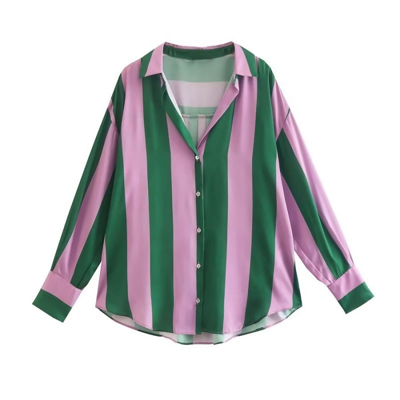 Thumbnail: Stripes on stripes button down shirt 