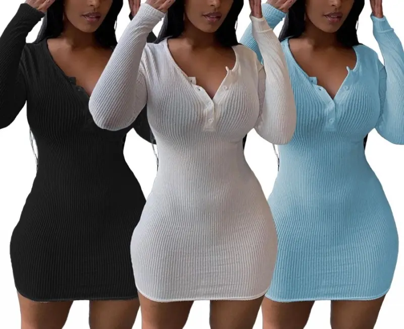 Don’t worry I got it autumn solid bodycon dress