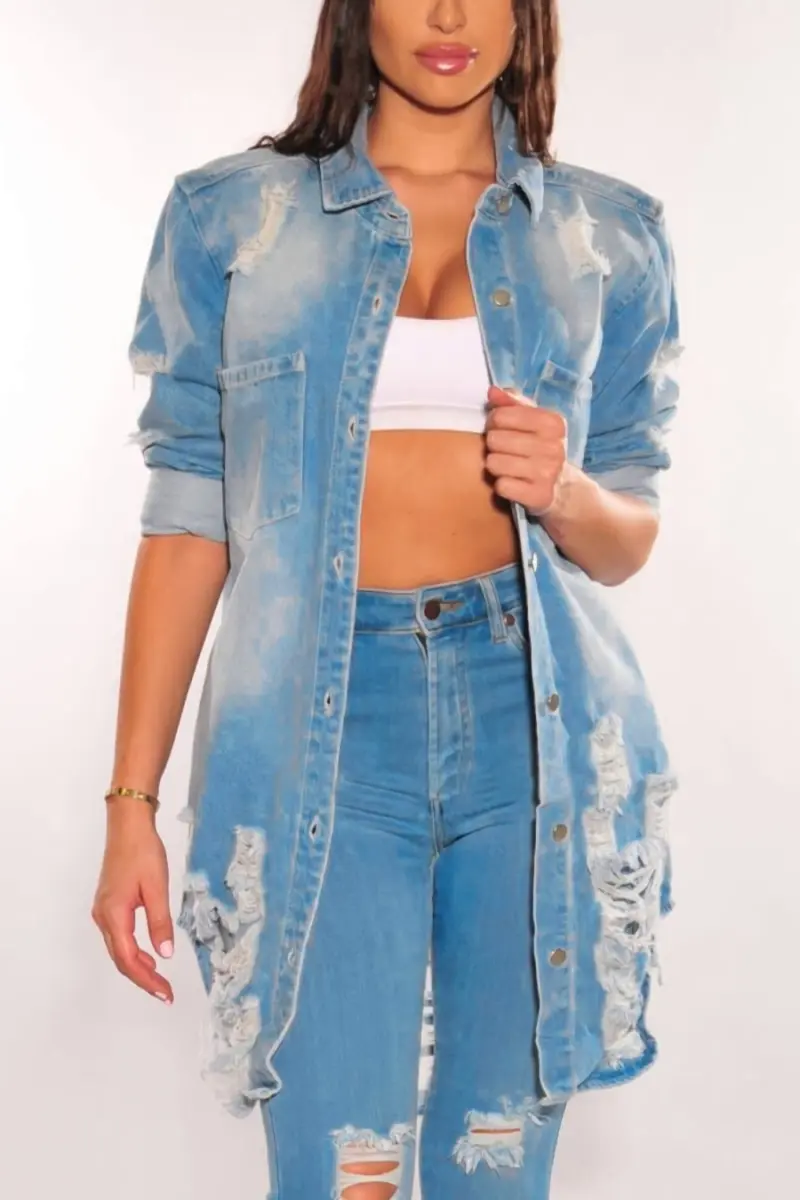 Payback ripped denim jacket 