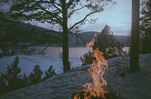 Bonfire in Sand