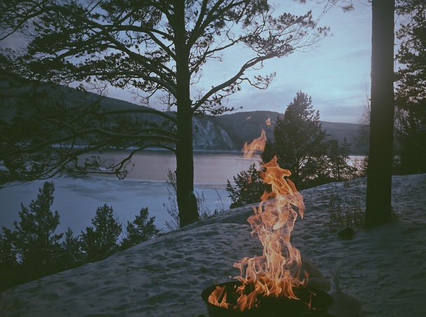 Bonfire in Sand