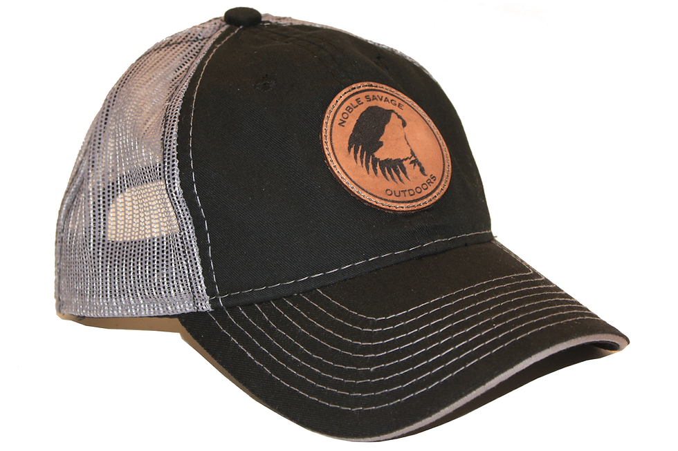 Thumbnail: "Wolf Spirit" Leather Patch Hat