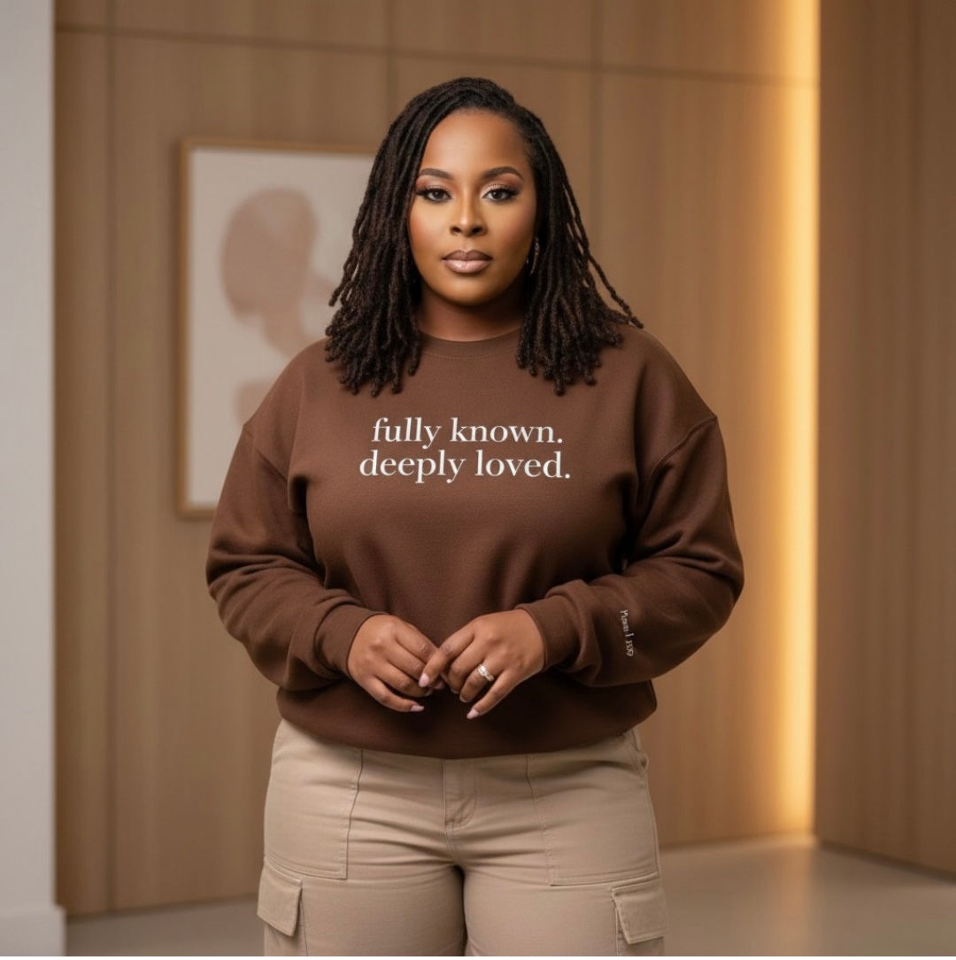 Fully Known. Deeply Loved. Crewneck Sweatshirt