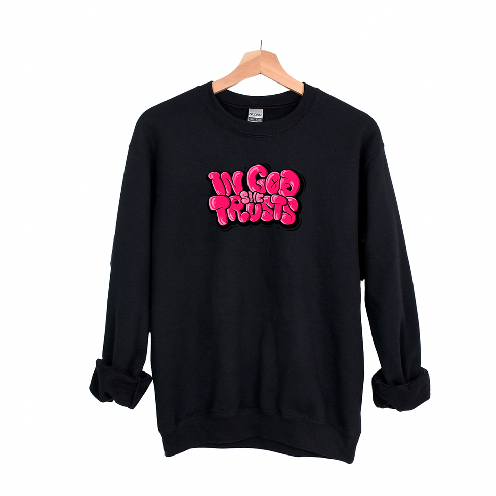 Thumbnail: In God She Trusts Graphic Sweatshirt