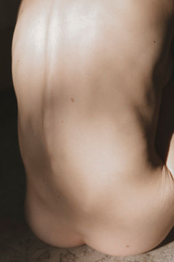 Nahaufnahme eines Rückens im Sonnenlicht