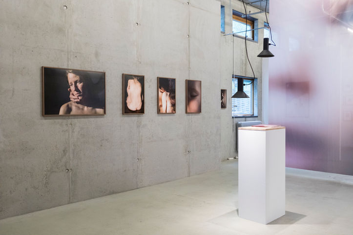 Ausstellungsansichten zur fotografischen Arbeit Like the Waves Appear and Disappear and Appear Again