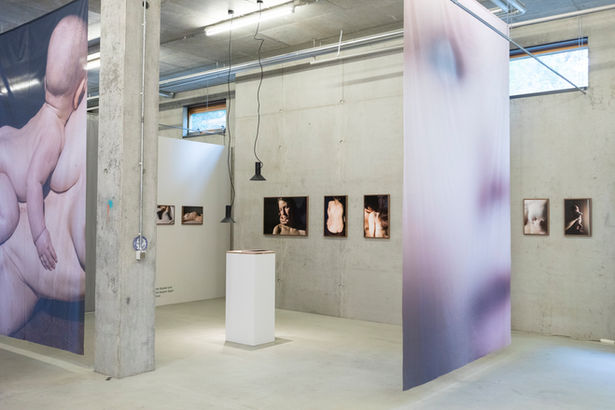 Ausstellungsansichten zur fotografischen Arbeit Like the Waves Appear and Disappear and Appear Again