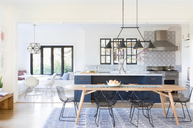 Navy Blue Shaker Cabinets