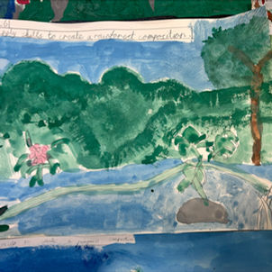 Year 4 Rainforest Art