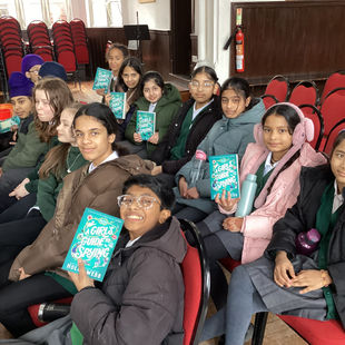Year 6 meet Author Holly Webb