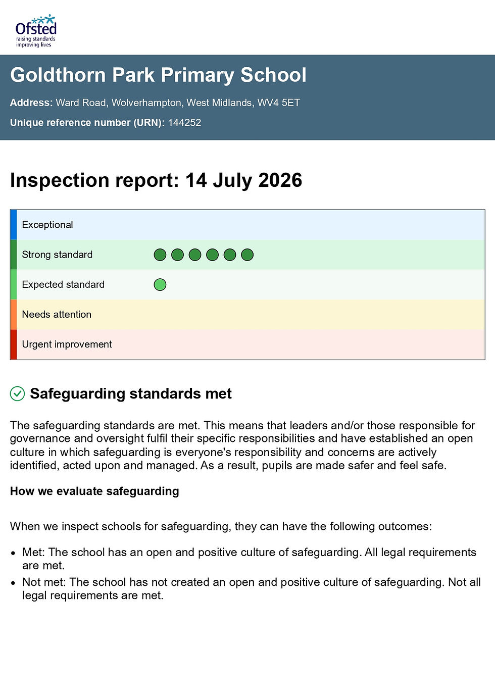 We Are So Proud of Our Ofsted Report!