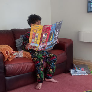 Enjoying Reading at Home