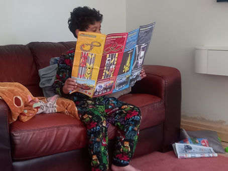 Enjoying Reading at Home