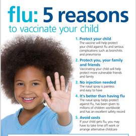Flu Immunisations - protect your child.