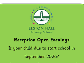 Reception Admissions Sept 2026