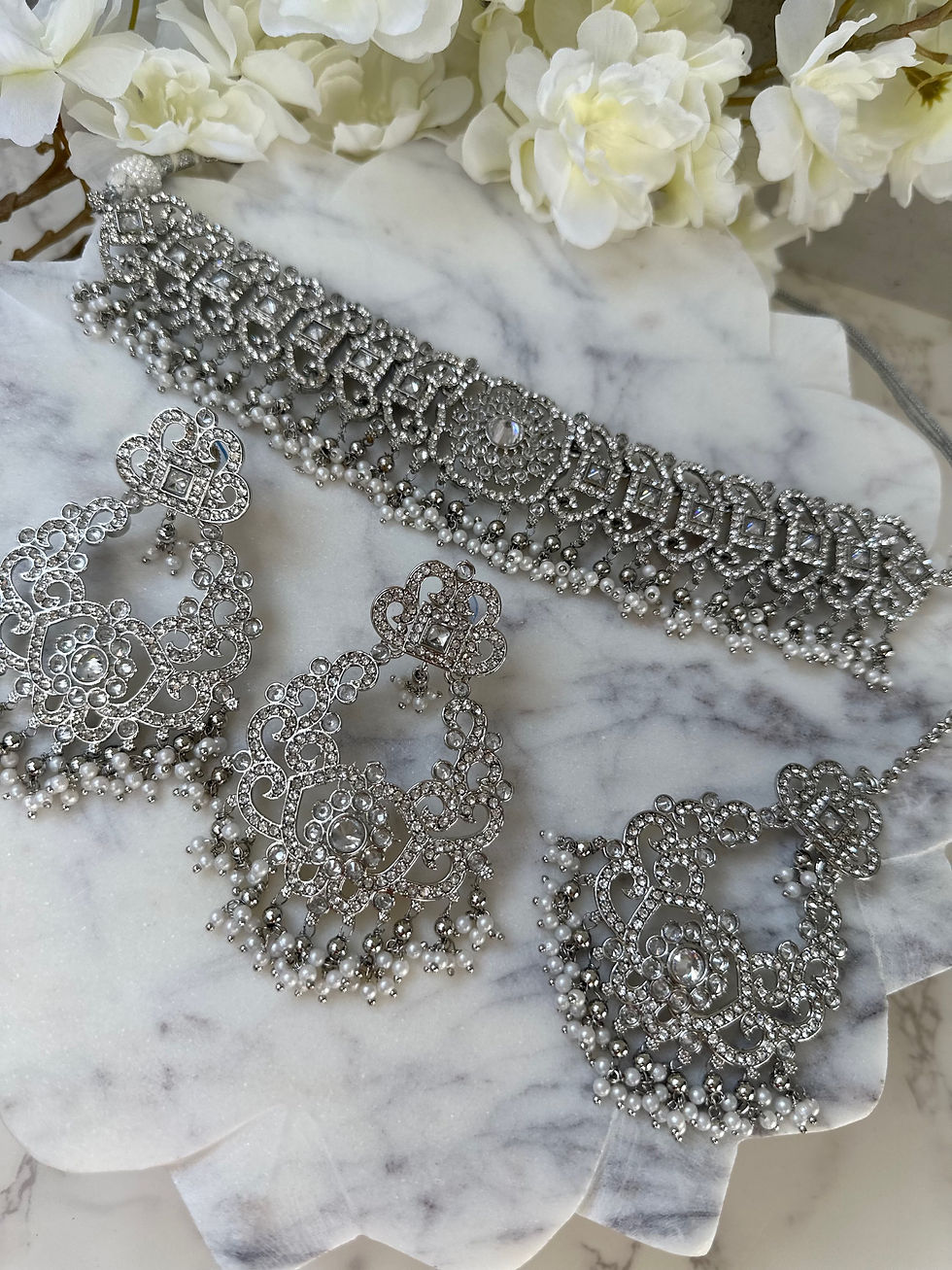 Thumbnail: ARIANA- Silver Choker Set