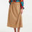 Miniatura: Falda midi camel