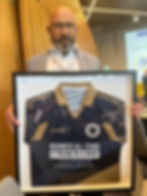 Pat Byrne receiving the AIBF award for Stiles Events and Integrity Security