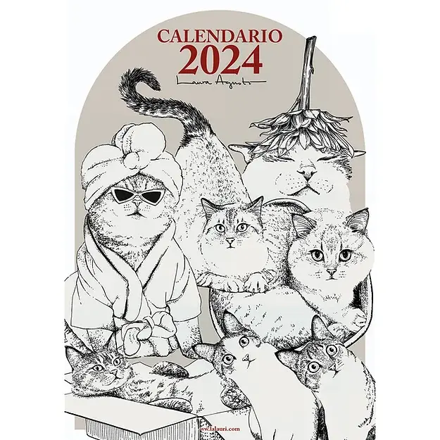 Calendario pared 2024